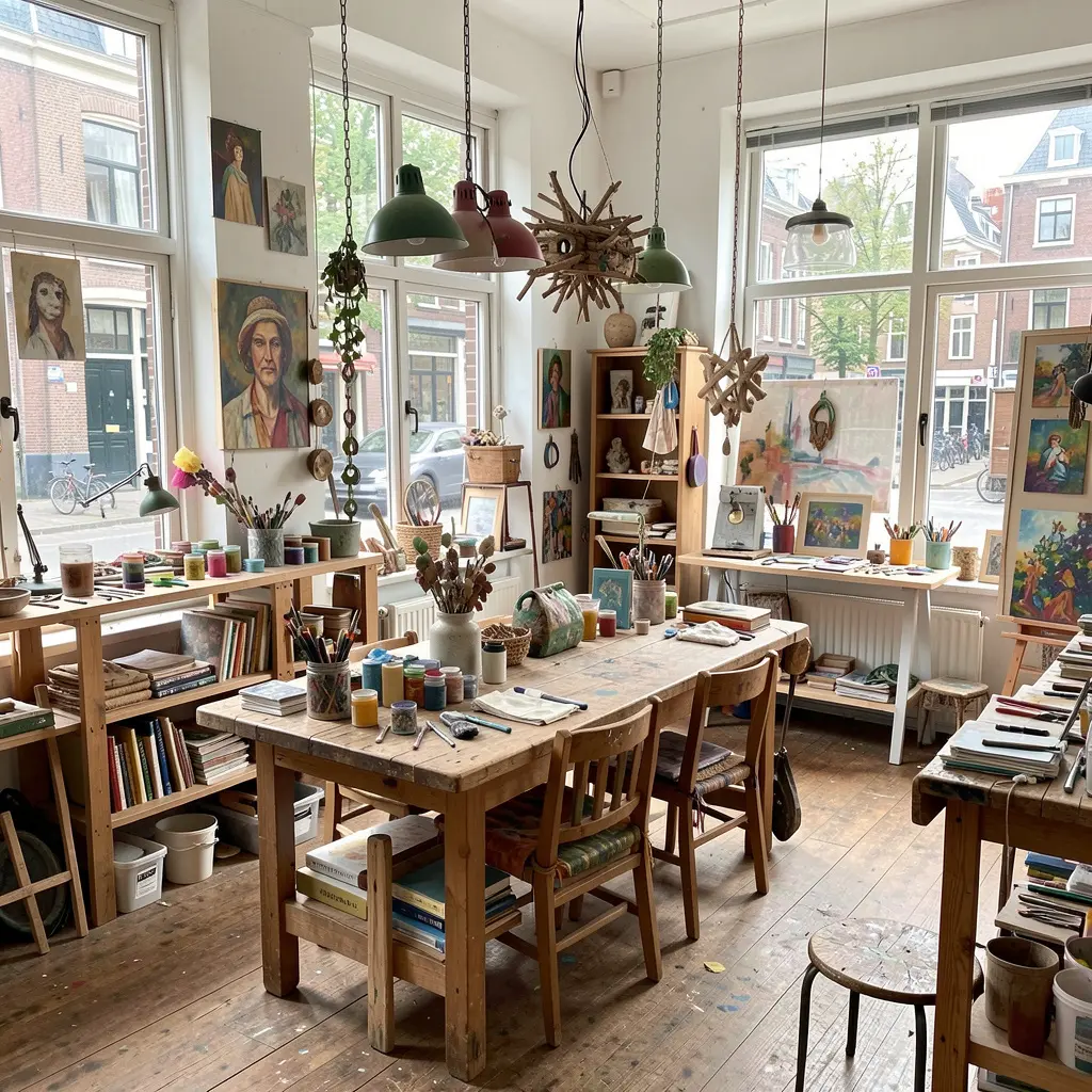 Creatieve upcycling werkplaats in Amsterdam